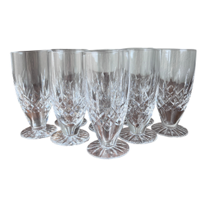 Late 20th Century Waterford Crystal Lismore Pattern Ice Tea Glasses - Set of 8