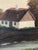 Textile Vintage Original Cottage Oil Painting: Countryside Landscape Art For Sale - Image 7 of 12