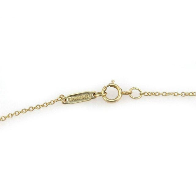 Mid 20th Century Tiffany & Co 18K Yellow Gold Diamond Key Pendant Necklace For Sale In Miami - Image 6 of 7
