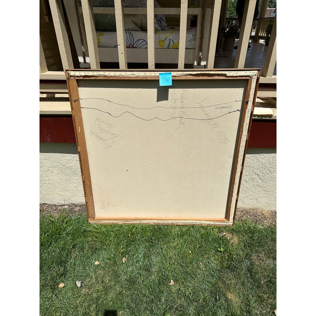 1978 Large Hard Edge Acrylic Painting by Milburn Smith For Sale - Image 4 of 4