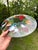 1990s Peggy Karr Festive Birds Signed Fused Art Glass Platter For Sale - Image 6 of 8