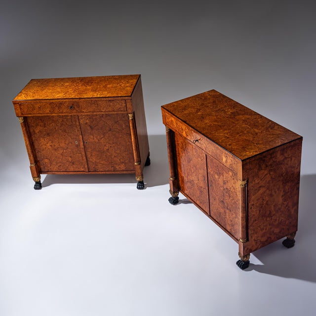Pair of Charles X Sideboards, Bird's-Eye Maple, France, Circa 1830 For Sale - Image 14 of 14