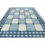 2010s Rug & Kilim’s Contemporary Dhurrie Rug in Blue With White Geometric Patterns For Sale - Image 5 of 7