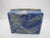 Blue Small Lapis Lazuli Ring Pill Trinket Box With Silver Metal Trim & Hinged Lid For Sale - Image 8 of 9