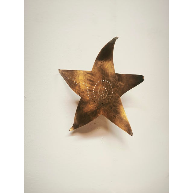 1960s Star Wall Light in Brass, 1960s For Sale - Image 5 of 13