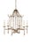 Contemporary Wildwood Bamboo Chandelier - Antique Silver For Sale - Image 3 of 3