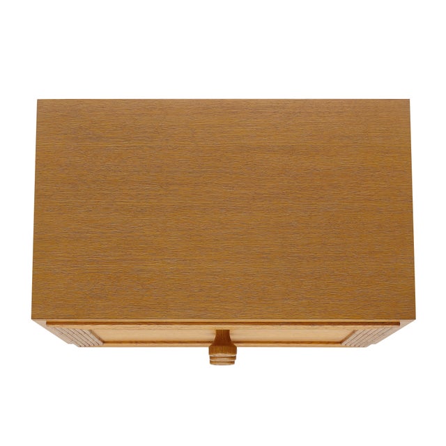 Early 21st Century Bunny Williams Home Button Down Oak Side Chest For Sale - Image 5 of 5