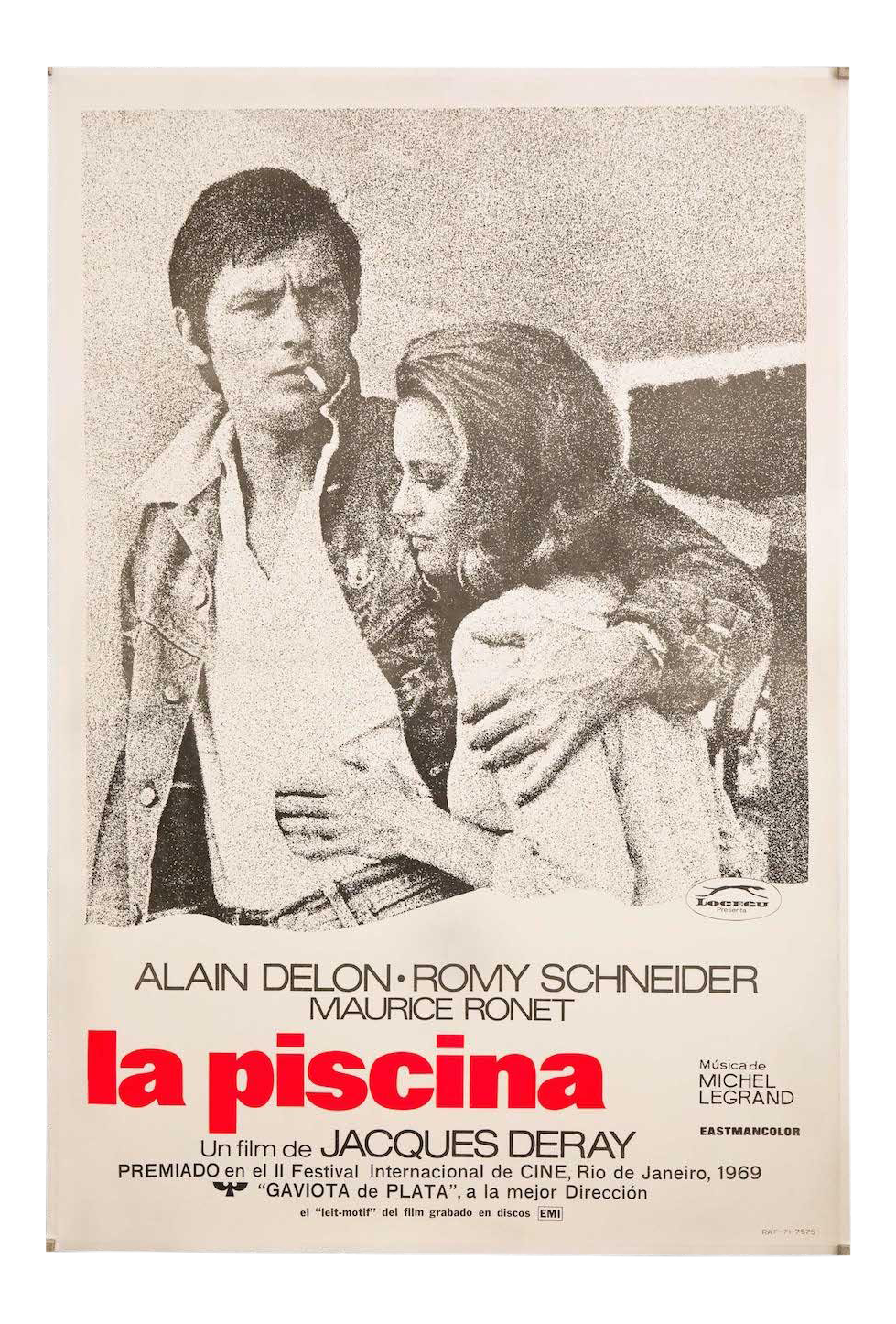 Original Vintage 1969 La Piscine Alain Delon Romy Schneider Film Poster Chairish