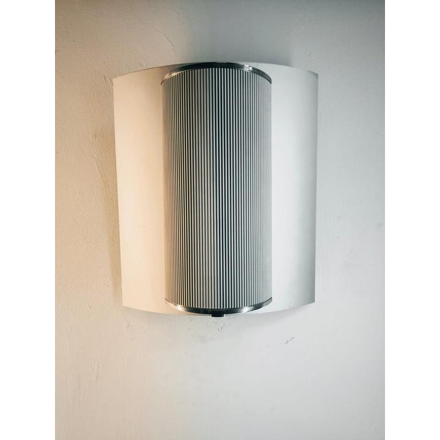 Silver Wall Lamp with Adjustable Indirect Light For Sale - Image 8 of 8