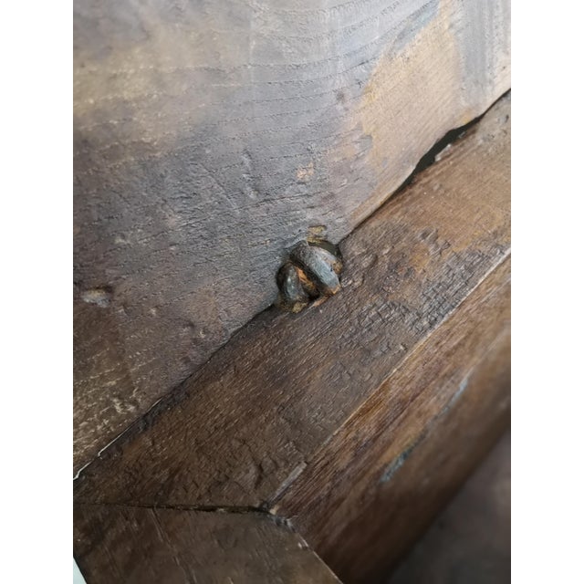 Spanish Walnut 6-Plank Chest, 17th Century For Sale - Image 13 of 18