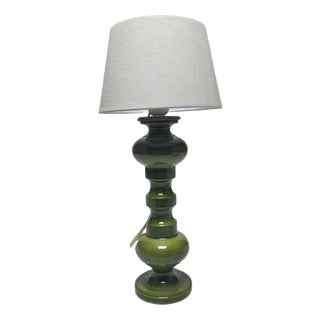 Polish Postmodern Bedside Lamp in Glass and Pottery, 1980s For Sale