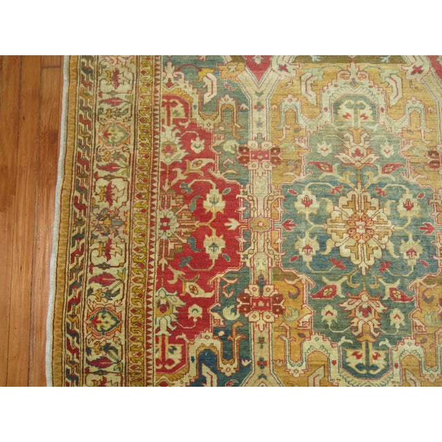 Zabihi Collection Large Scale Antique Turkish Sivas Foyer Rug - 5'6" x 7'6" For Sale - Image 4 of 6
