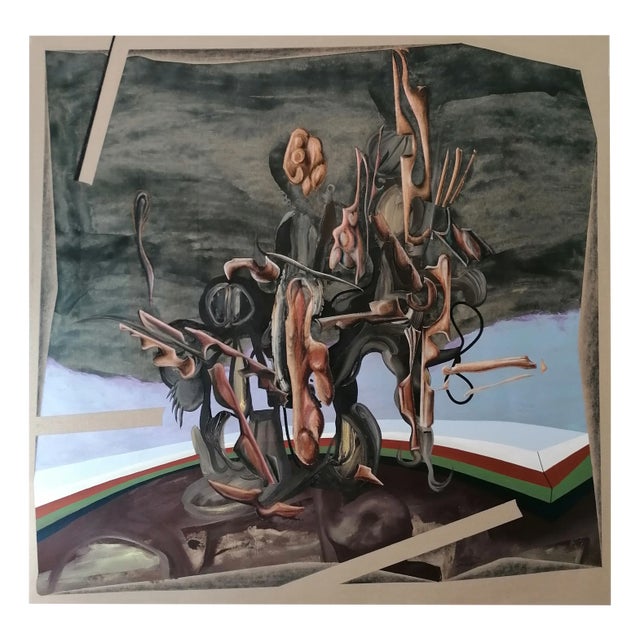 Stefano Mazzolini, Distilla, 2020, Oil & Charcoal on Canvas For Sale