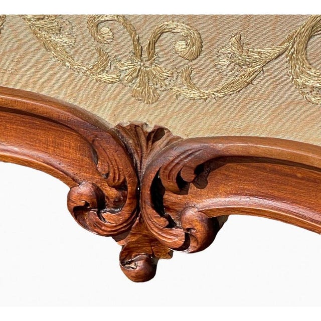 Brown Louis XV Style Walnut Screen For Sale - Image 8 of 12
