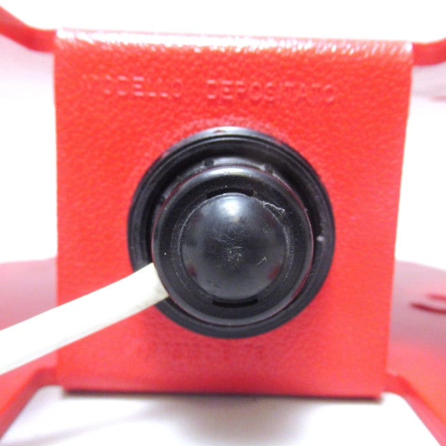 Metal Vintage Italian Red Sheep Lamp, 1970 For Sale - Image 7 of 10