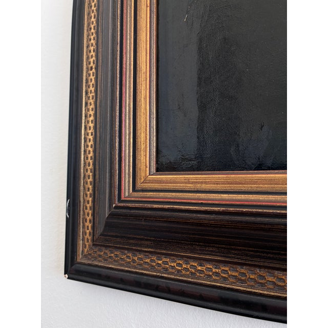 Black Antique Original Large Portrait Oil Painting of a German Opera Tenor For Sale - Image 8 of 15