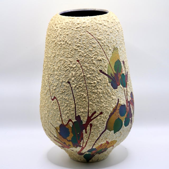 Introduce a striking splash of late 20th-century organic design to your mantle or shelving with this exceptional hand-...