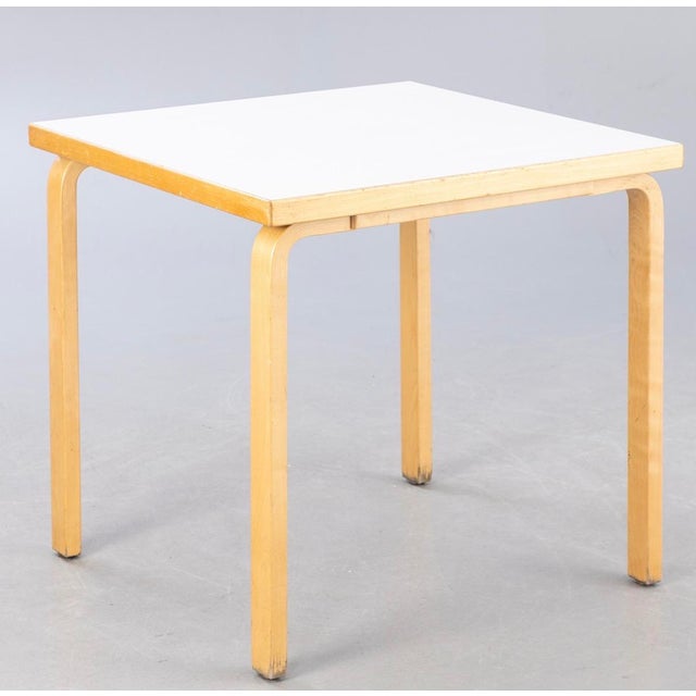 81C Table and Stools by Alvar Aalto for Artek, 2010, Set of 4 For Sale - Image 9 of 15