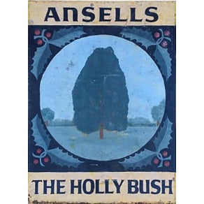 English Hand-Painted Metal Pub Sign For Sale