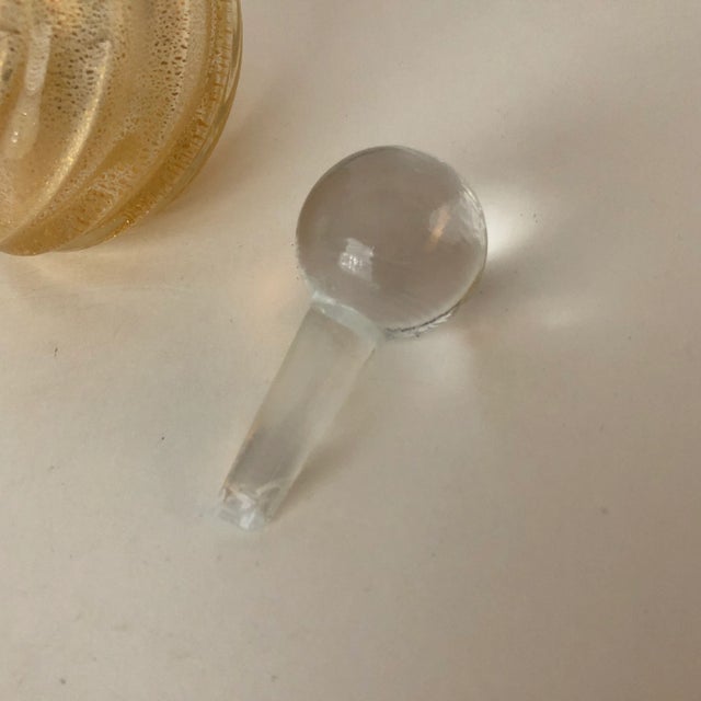 Hollywood Regency Murano Glass Perfume Bottle For Sale - Image 3 of 8