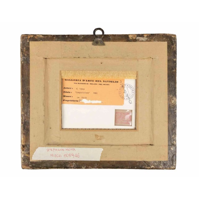 Mark Tobey, Abstract Composition, Watercolor, 1960 For Sale - Image 6 of 7