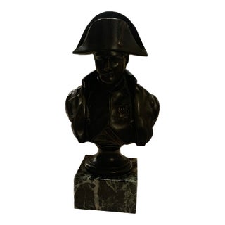 1940s Marcel Guillemard Bronze Napoleon Statue Made in France For Sale