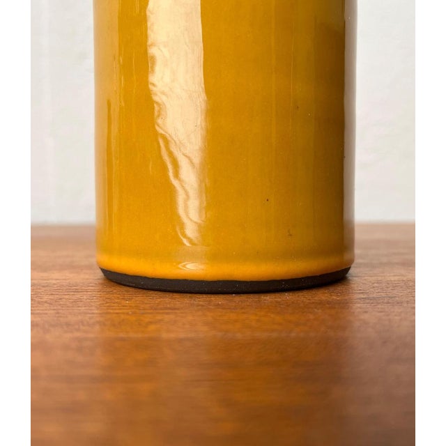 Mid-Century German Minimalist Studio Pottery Vase from BKW Böttger Keramik Wandsbek, Hamburg, 1960s For Sale - Image 12 of 16