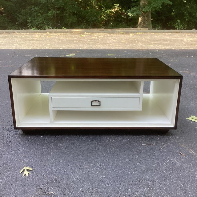 Contemporary Moore Councill Coffee Table With Lower Display Shelves For Sale - Image 3 of 5
