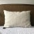 European king sized pillow with insert (synthetic). Made with a shimmery oyster colored linen on one side and a natural...