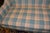 Vintage North Hickory Furniture Blue/Tan Plaid Wingback Settee W/ Nail Head Trim For Sale - Image 11 of 18