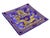 Asian Asian Square Purple Golden Dragon Bats Yu Ri Edge Fabric Display Art For Sale - Image 3 of 7