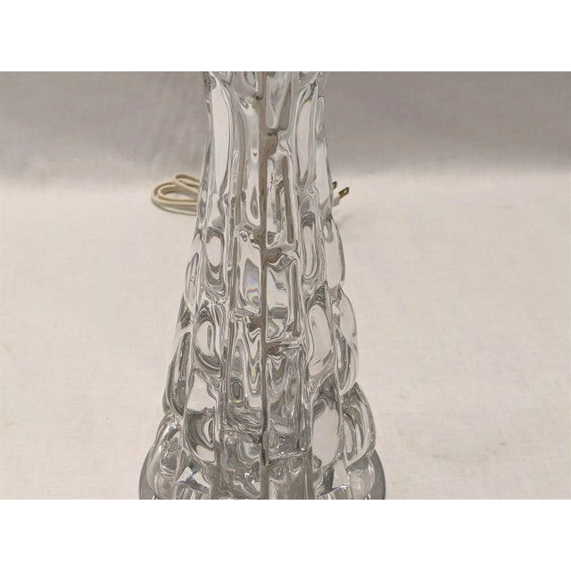 Glass Orrefors Crystal Table Lamp - By Carl Fagerlund For Sale - Image 7 of 12