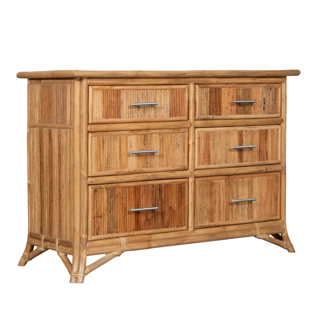 Not Yet Made - Made To Order Aruba Six-Drawer Dresser - Natural For Sale - Image 5 of 9
