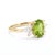 Natural Peridot Engagement Ring - August Birthstone Ring Us 7 (All Sizes Available) For Sale - Image 4 of 4