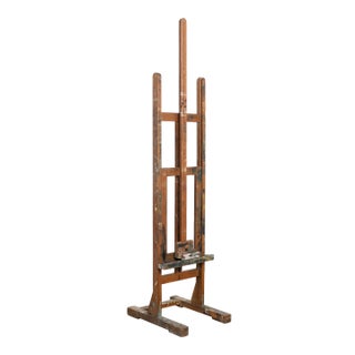 Late 19th Century Antique Wood Painter's Easel For Sale
