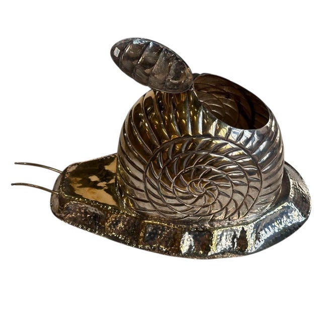 1990s 1990s Silver Plate Snail Tureen For Sale - Image 5 of 7