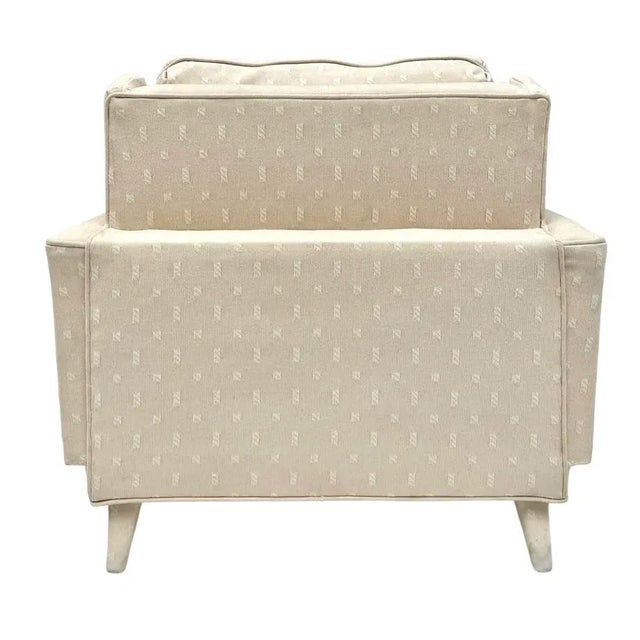 1950's Fully Upholstered Custom Club Lounge Chair For Sale - Image 9 of 13