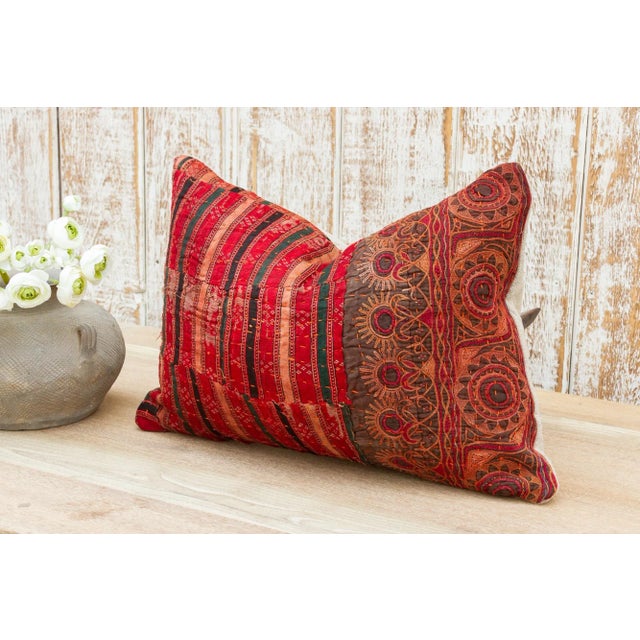 Tribal Garma Antique Tribal Grain Sack Pillow For Sale - Image 3 of 11