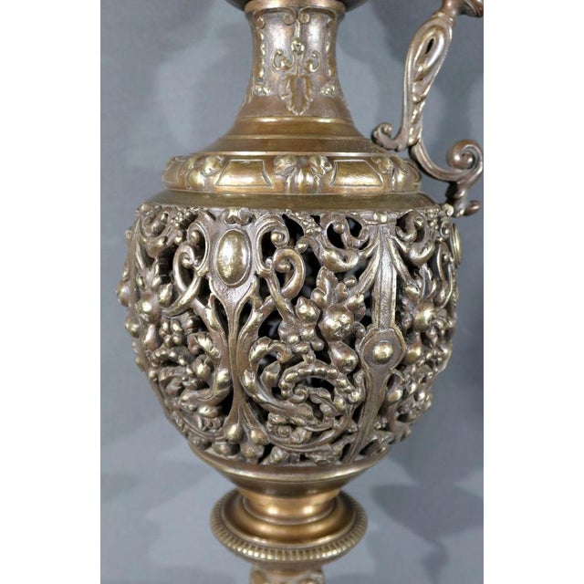 Art Nouveau Bronze Ewers, 1910, Set of 2 For Sale - Image 11 of 18