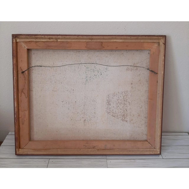 Modern Abstract Southwestern Adobe Village Signed For Sale - Image 4 of 6