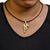 18K 1.00 Cttw Diamond Cat and Bail Pendant Necklace Collar with Matte Finish (F-G Color, VS2-SI1 Cla For Sale - Image 4 of 5