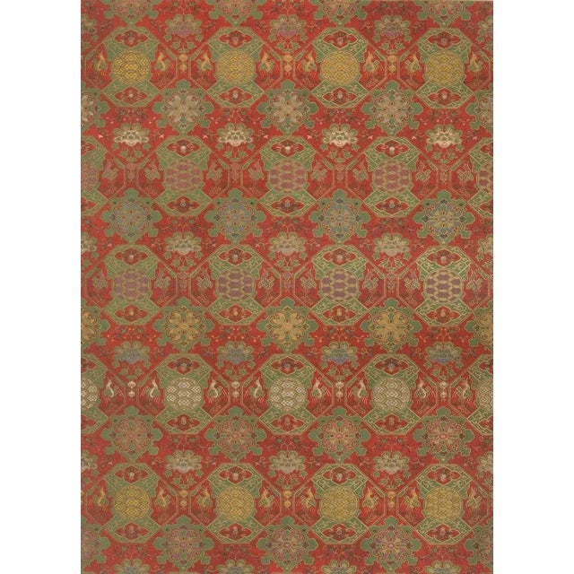 Japanese Brocade with Mythical Creatures, 1880s, Lithograph For Sale - Image 5 of 10