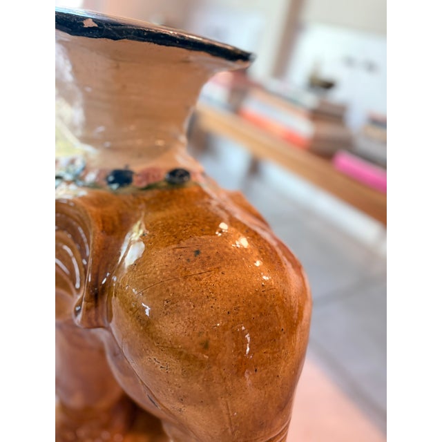 Mid 20th Century Extra Large Vintage Chinese Elephant Garden Stool or Accent Table For Sale - Image 5 of 15