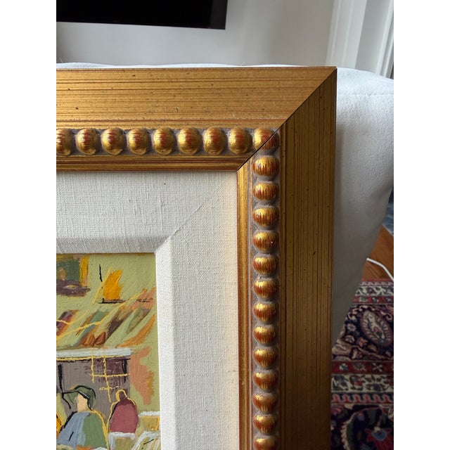 Isaac Maimon 1990s Isaac Maimon "Retreat II – Espresso" Framed Hand-Embellished Limited Edition For Sale - Image 4 of 10