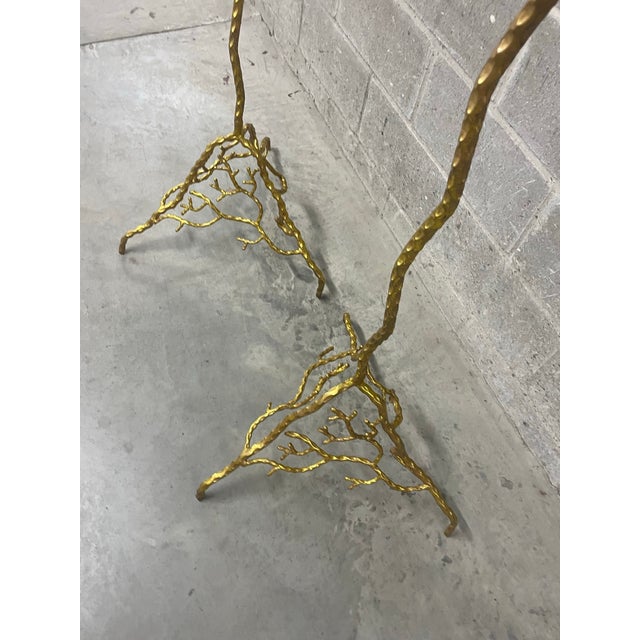 Metal Gold Tree 8-Candle Floor Candelabra For Sale - Image 7 of 8