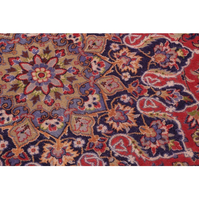 1970s 1970s Hand-Knotted Wool Area Rug 9.6x13.8 For Sale - Image 5 of 8