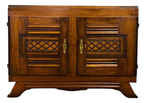 French Art Deco Cabinet in Oak, 1940