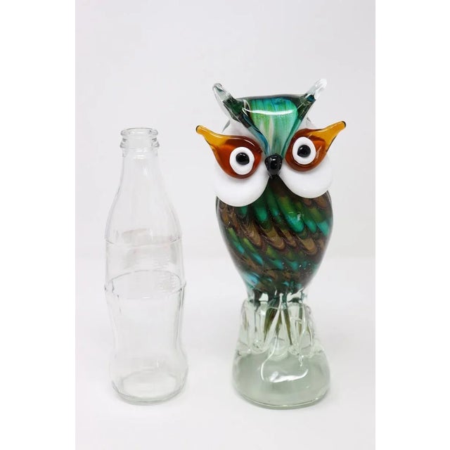 Murano Art Glass Owl Figurine, 1980s For Sale - Image 4 of 12