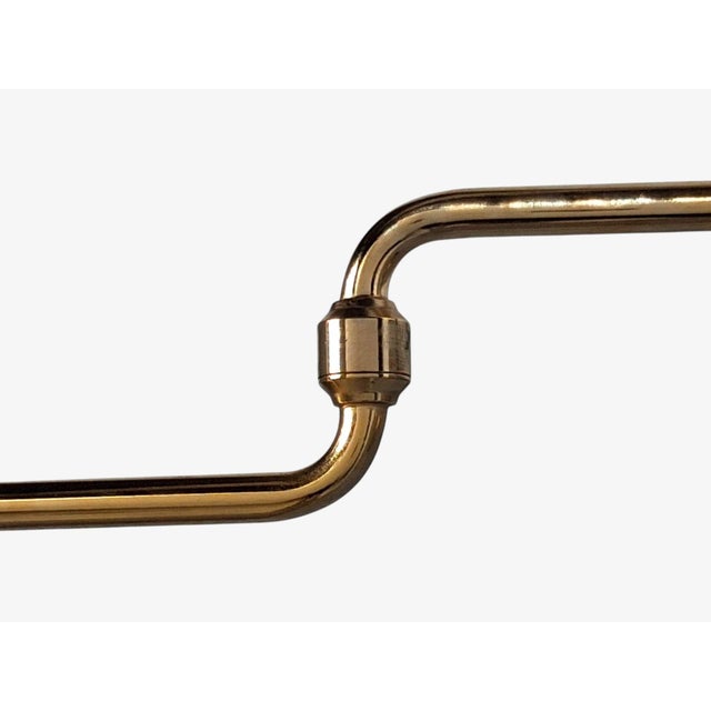1970s Mid-Century Modern Raf, Swedish Modern, Articulating Wall Light, Brass For Sale - Image 12 of 14