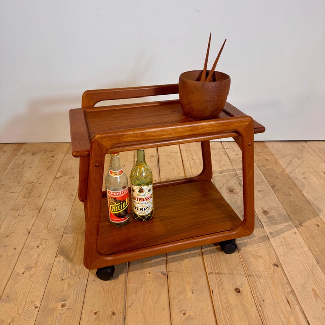 Danish teak bar trolley, 1960s